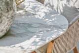 Zahradní stůl SUNS PALERMO antracit/neolith bílý  320x116 cm