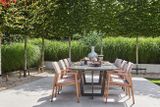 Zahradní stůl SUNS PALERMO antracit/neolith černý 320x116 cm