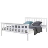 Dřevěná postel 90x200 bílá