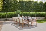 Zahradní stůl SUNS PALERMO antracit/neolith černý 320x116 cm