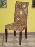 Jídelní židle SEATTLE - mahagon, banánový list