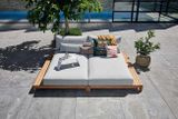 Zahradní postel SUNS PORTOFINO s baldachýnem/soft grey