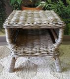 Ratanový stolek GREY - šedý ratan