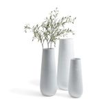 Zahradní hliníková váza SUNS VASI L bílá