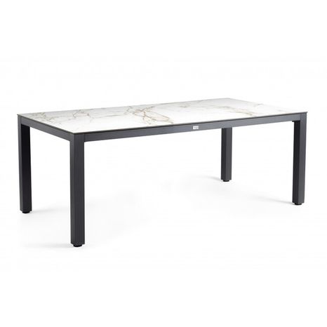 Hliníkový stůl s dektonovou deskou GIARA 220 x 100 cm ENTZO