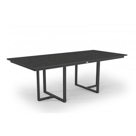 Hliníkový stůl s dektonovou deskou IDDA 220 x 100 cm BROMO - Charocal
