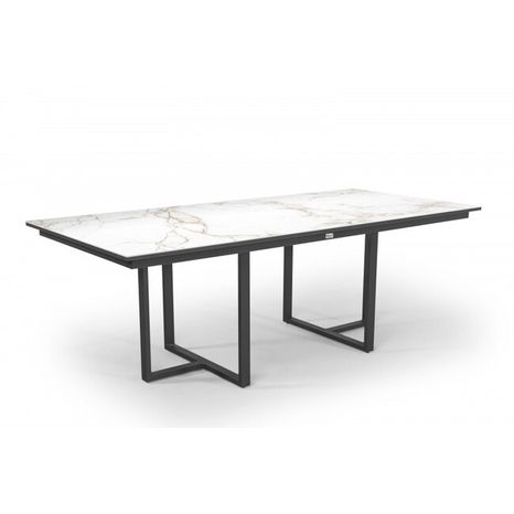 Hliníkový stůl s dektonovou deskou IDDA 220 x 100 cm ENTZO