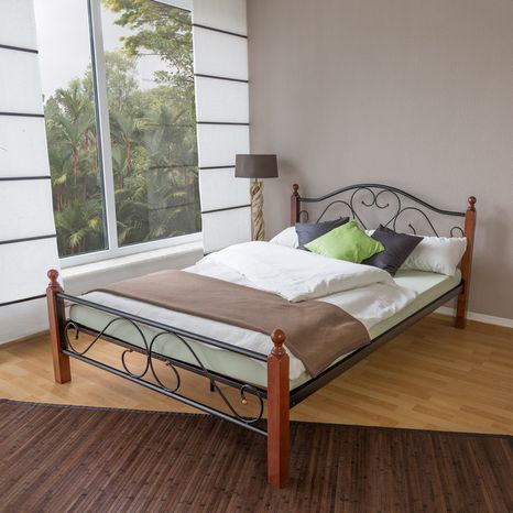 Kovová postel 180 x 200 rám postele + rošt