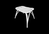 Ratanová stolička taburet ALOHA - bílá