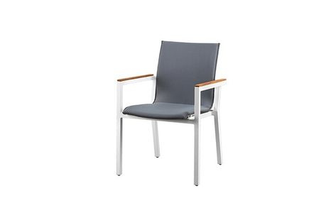 Zahradní jídelní židle SUNS FELICE bílá/grey