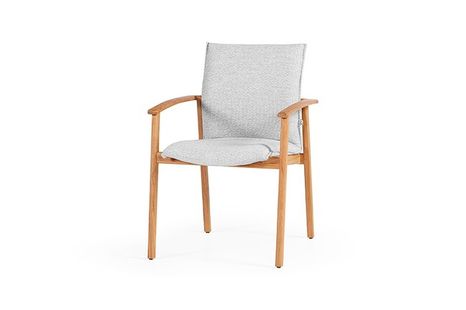 Zahradní jídelní židle SUNS Florine teak/soft grey