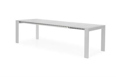 Zahradní hliníkový/rozkládací  stůl SUNS RIALTO bílý 166,3/205,5 cm
