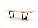 Zahradní teakový stůl SUNS PALERMO antracit 340x100 cm
